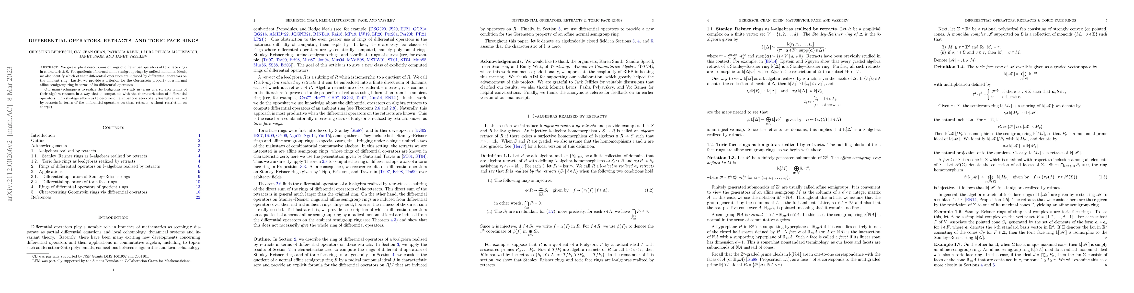 Thumbnail for Differential operators, retracts, and toric face rings