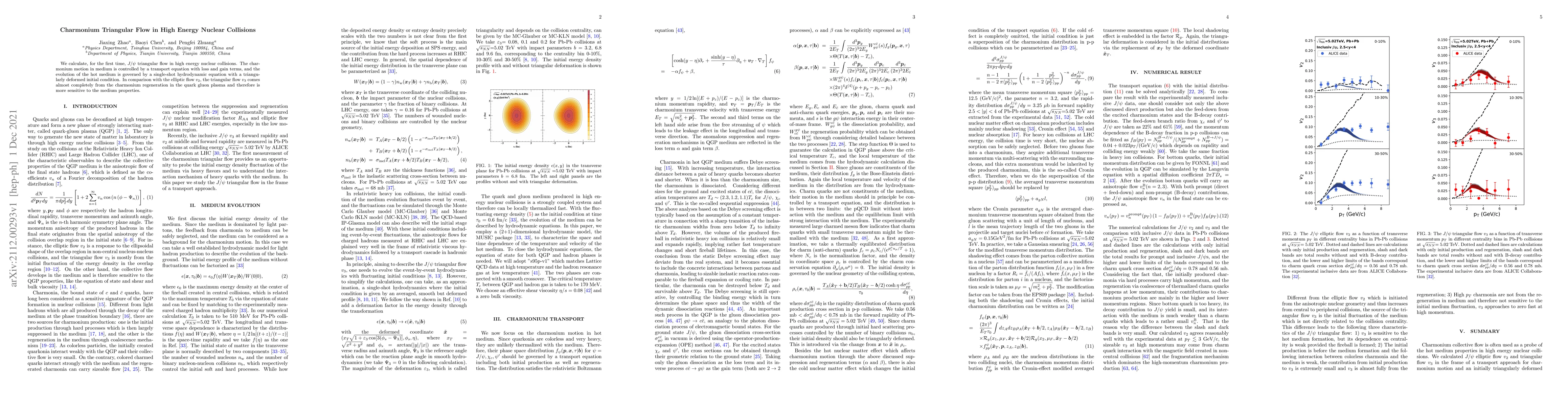 Thumbnail for Charmonium Triangular Flow in High Energy Nuclear Collisions