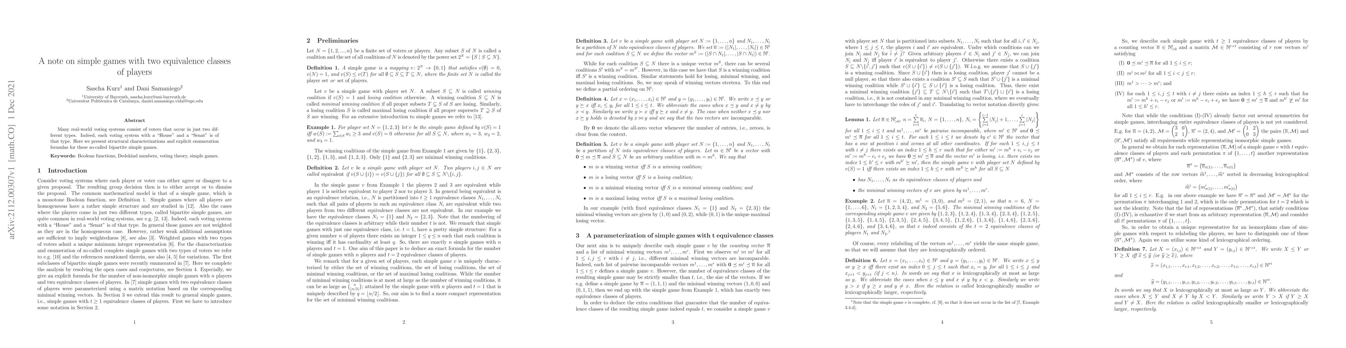 Thumbnail for A note on simple games with two equivalence classes of players