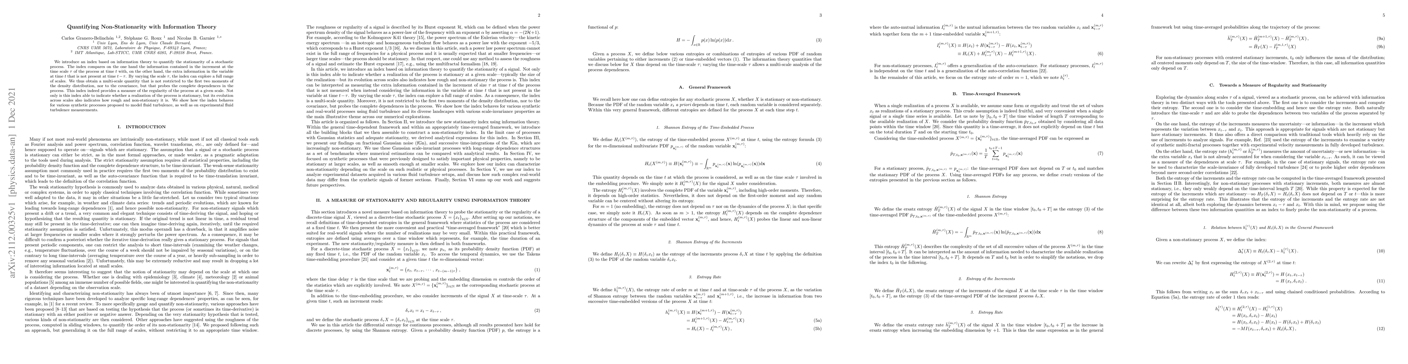 Thumbnail for Quantifying Non-Stationarity with Information Theory