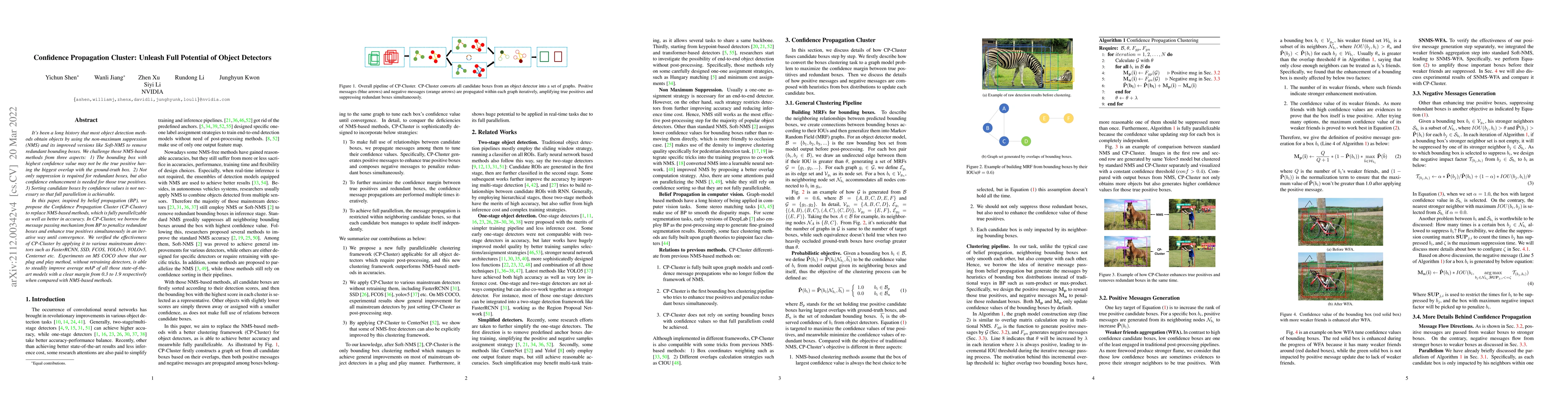 Thumbnail for Confidence Propagation Cluster: Unleash Full Potential of Object
  Detectors