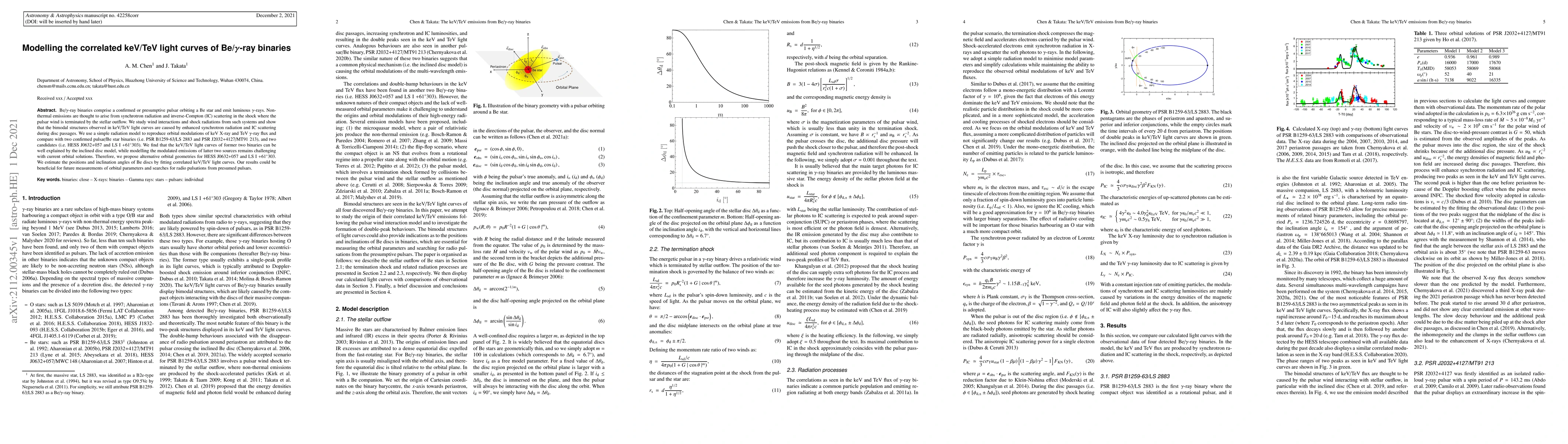 Thumbnail for Modelling the correlated keV/TeV light curves of Be/gamma-ray binaries