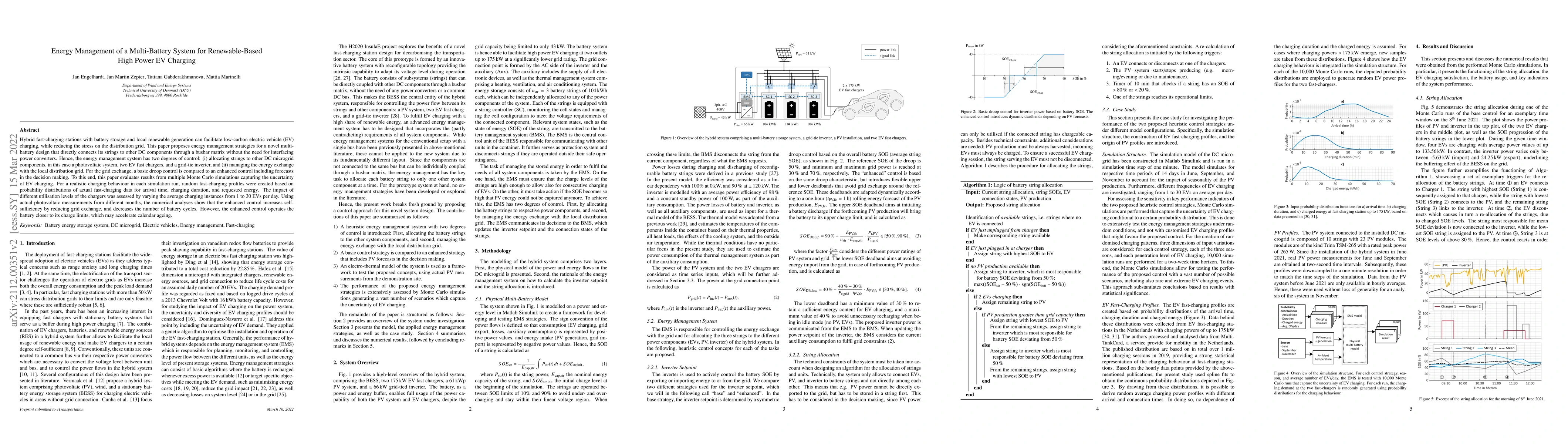 Thumbnail for Energy Management of a Multi-Battery System for Renewable-Based High
  Power EV Charging