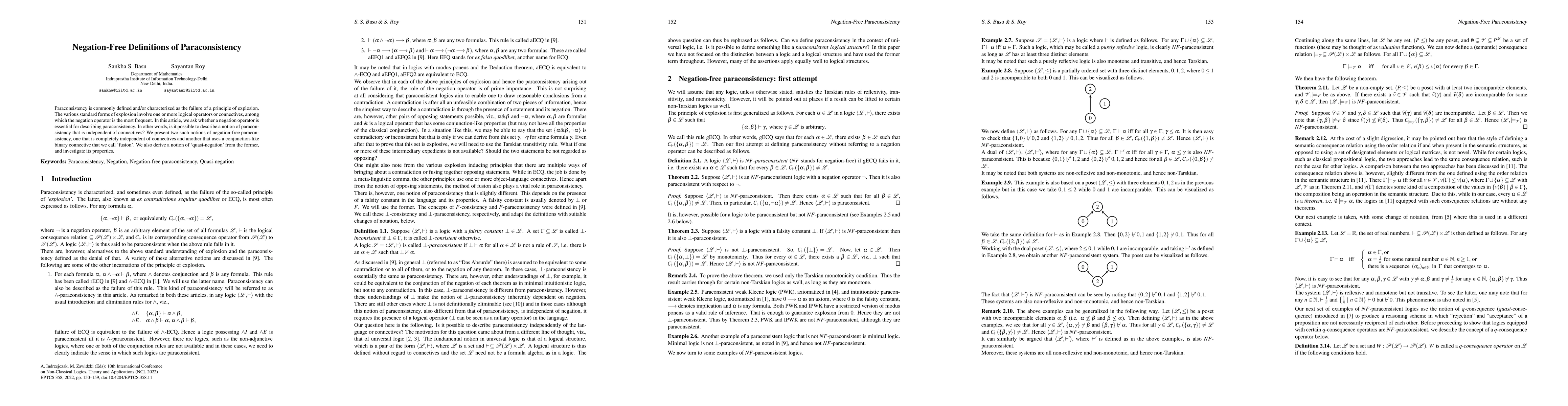 Thumbnail for Negation-Free Definitions of Paraconsistency