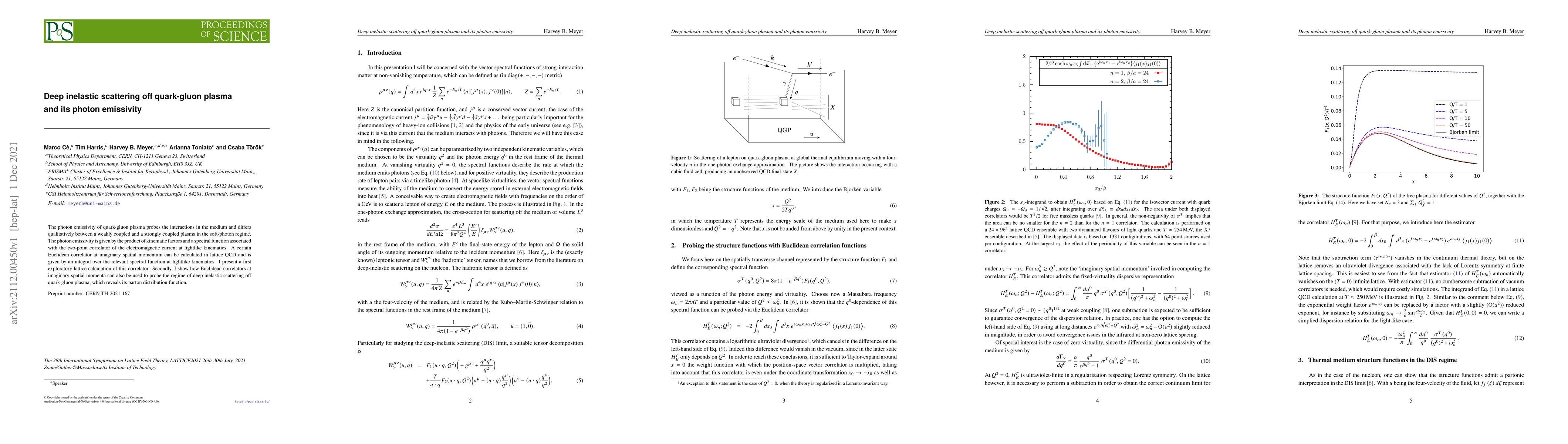 Thumbnail for Deep inelastic scattering off quark-gluon plasma and its photon
  emissivity