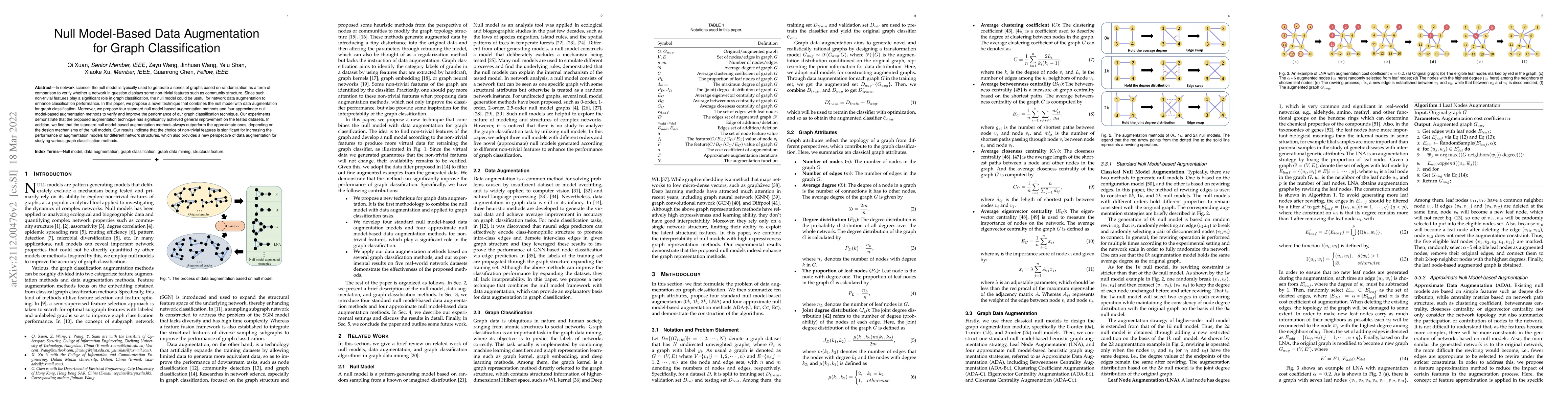 Thumbnail for Null Model-Based Data Augmentation for Graph Classification