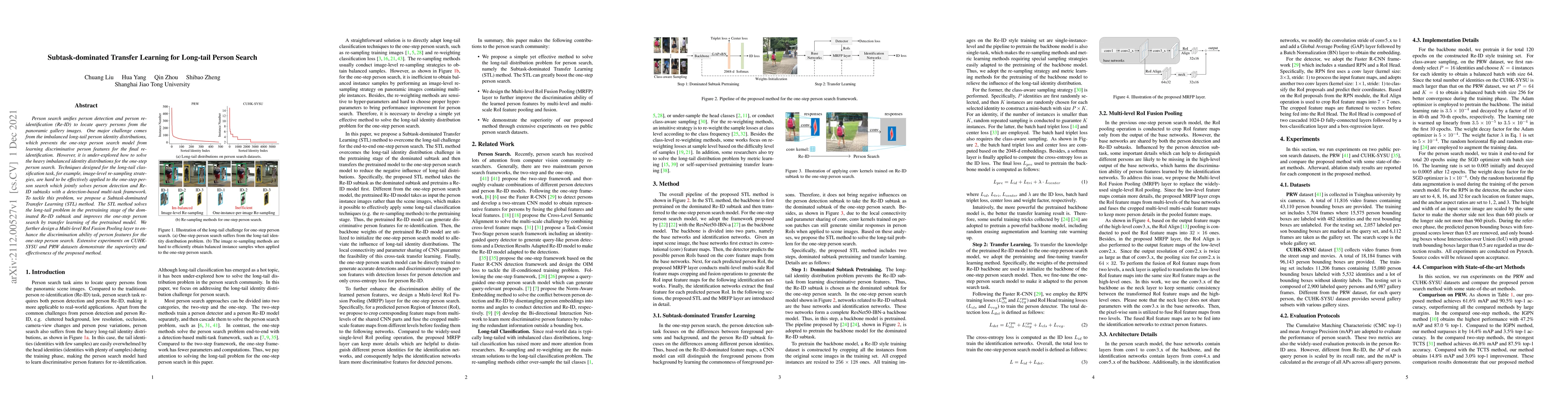 Thumbnail for Subtask-dominated Transfer Learning for Long-tail Person Search