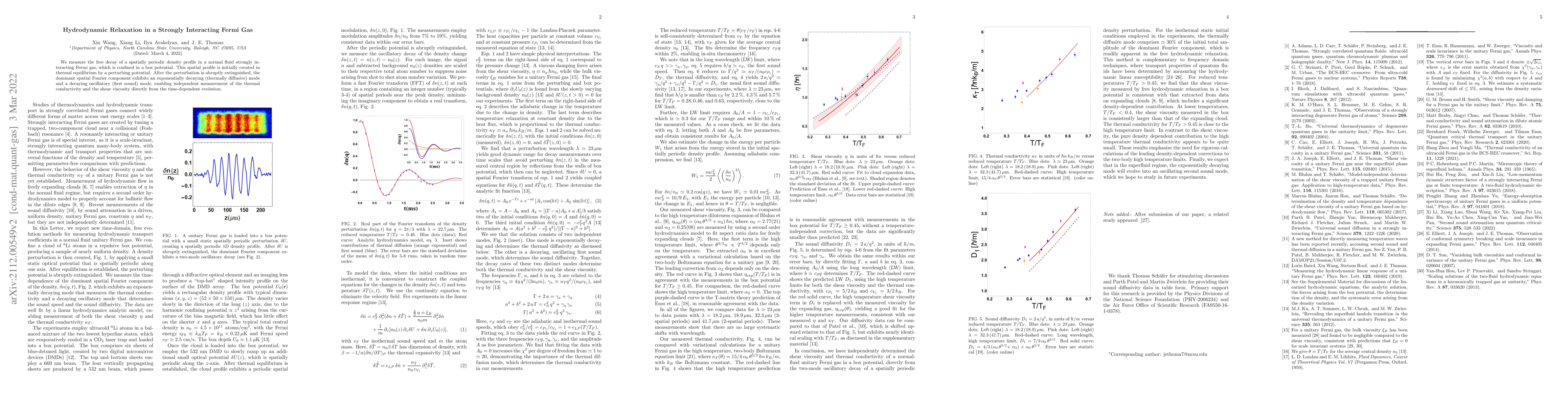 Thumbnail for Hydrodynamic Relaxation in a Strongly Interacting Fermi Gas