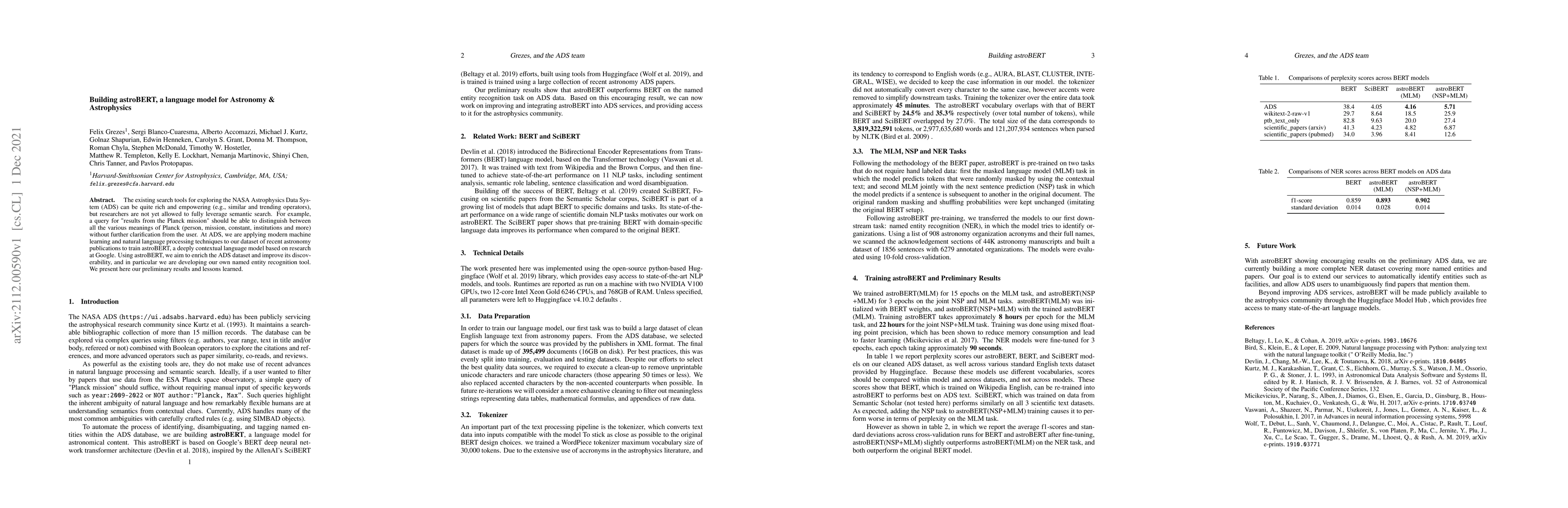 Thumbnail for Building astroBERT, a language model for Astronomy & Astrophysics