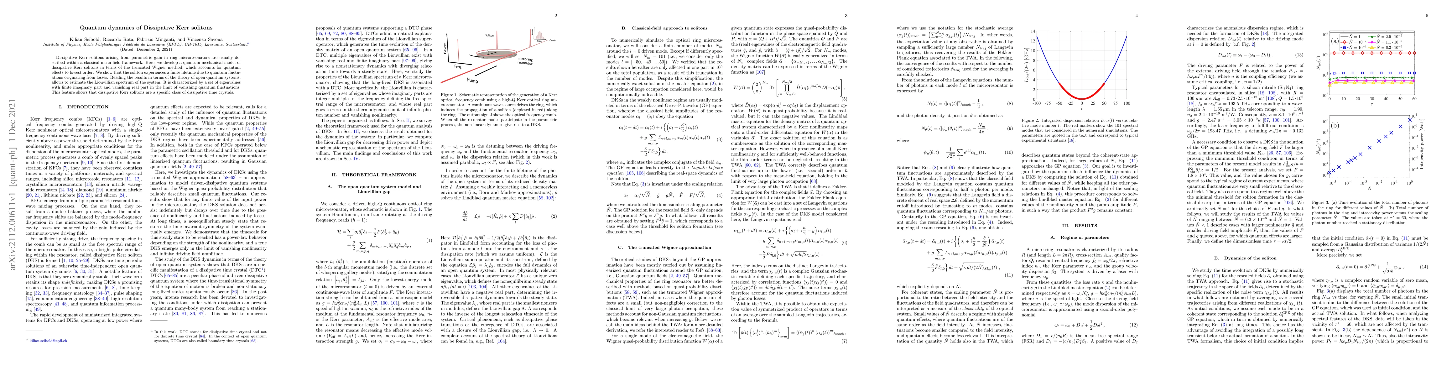 Thumbnail for Quantum dynamics of Dissipative Kerr solitons