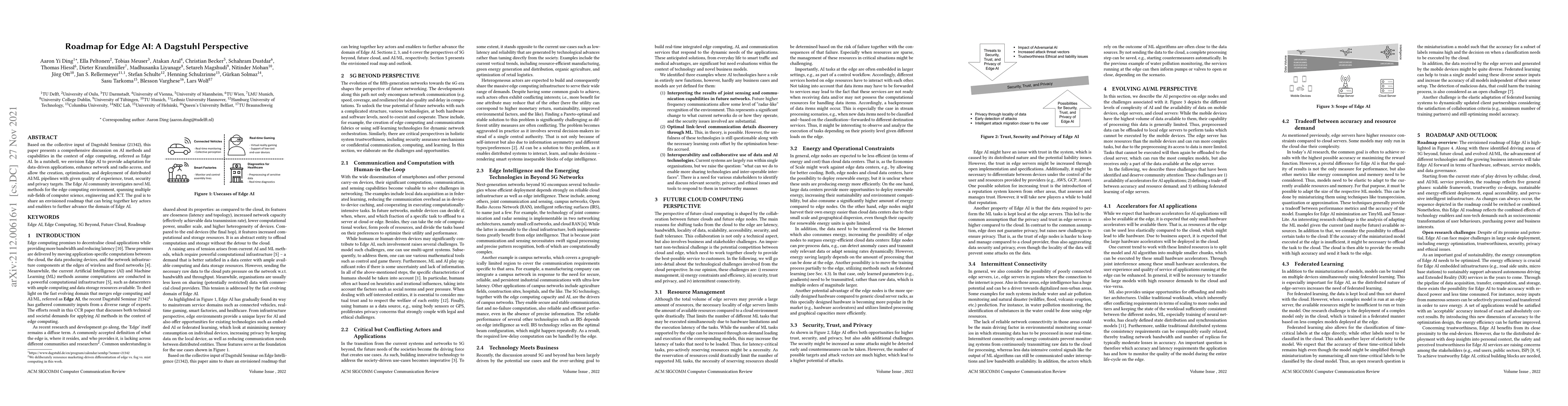 Thumbnail for Roadmap for Edge AI: A Dagstuhl Perspective