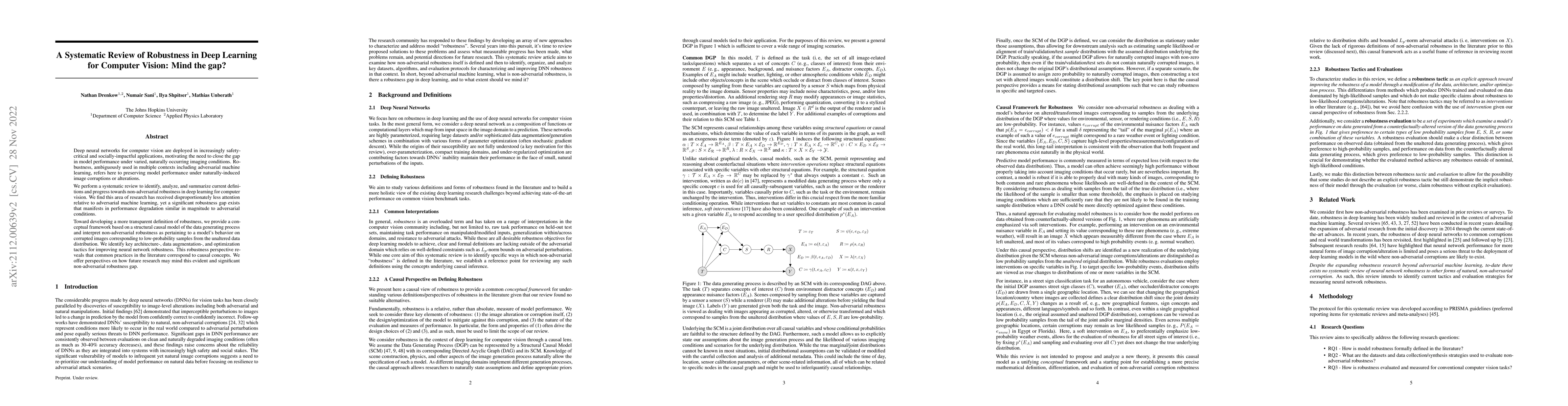 Thumbnail for A Systematic Review of Robustness in Deep Learning for Computer Vision:
  Mind the gap?