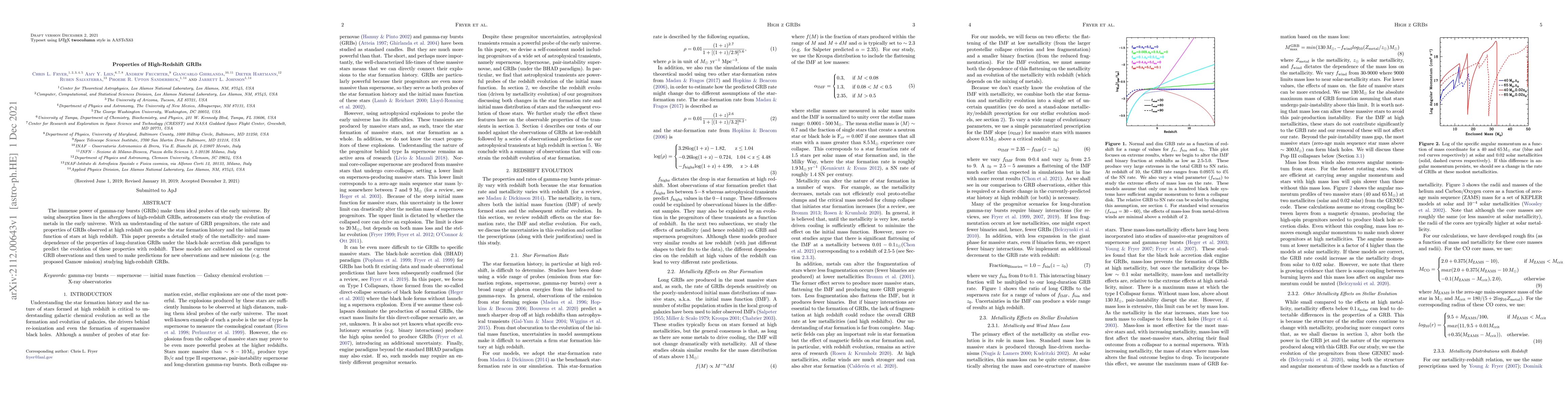 Thumbnail for Properties of High-Redshift GRBs