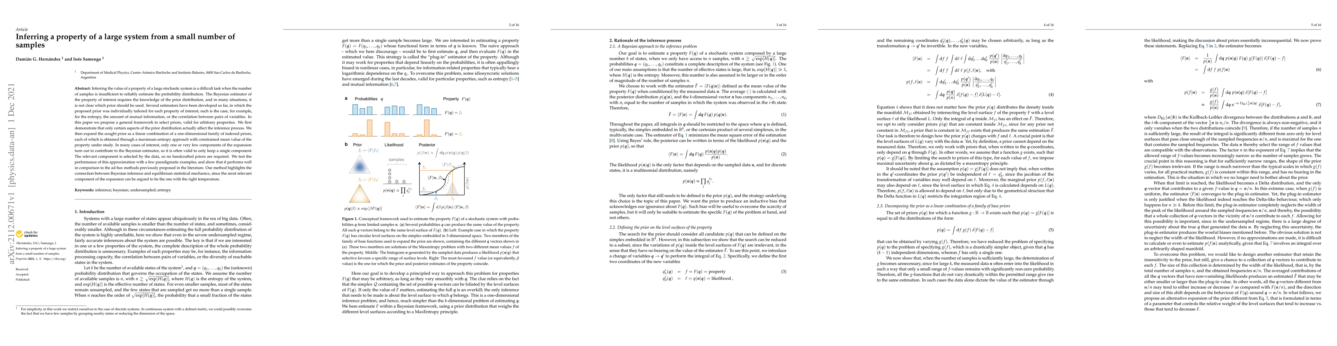 Thumbnail for Inferring a property of a large system from a small number of samples