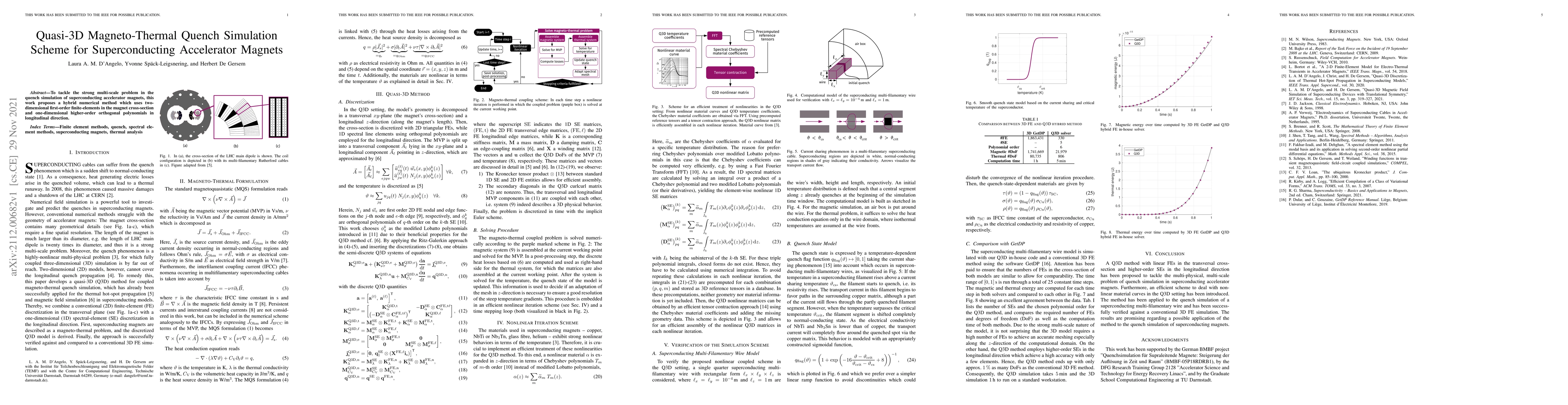 Thumbnail for Quasi-3D Magneto-Thermal Quench Simulation Scheme for Superconducting
  Accelerator Magnets