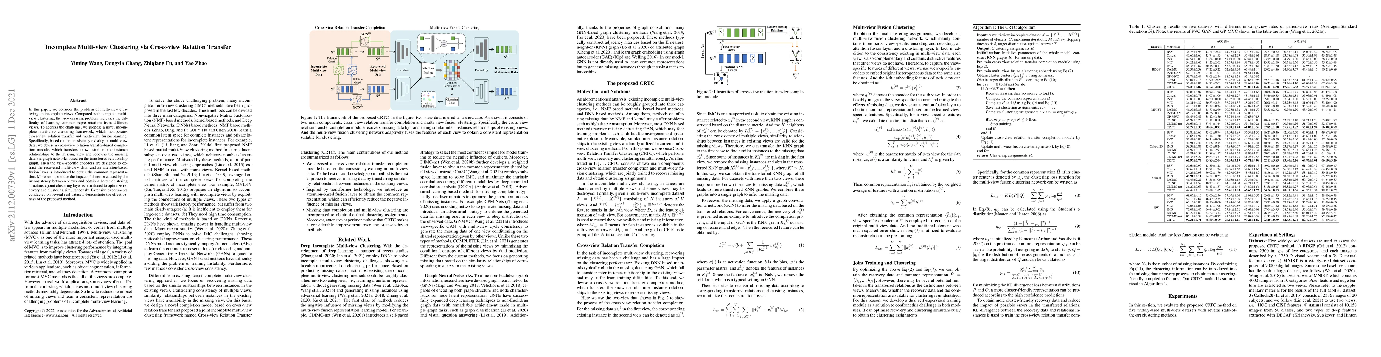 Thumbnail for Incomplete Multi-view Clustering via Cross-view Relation Transfer