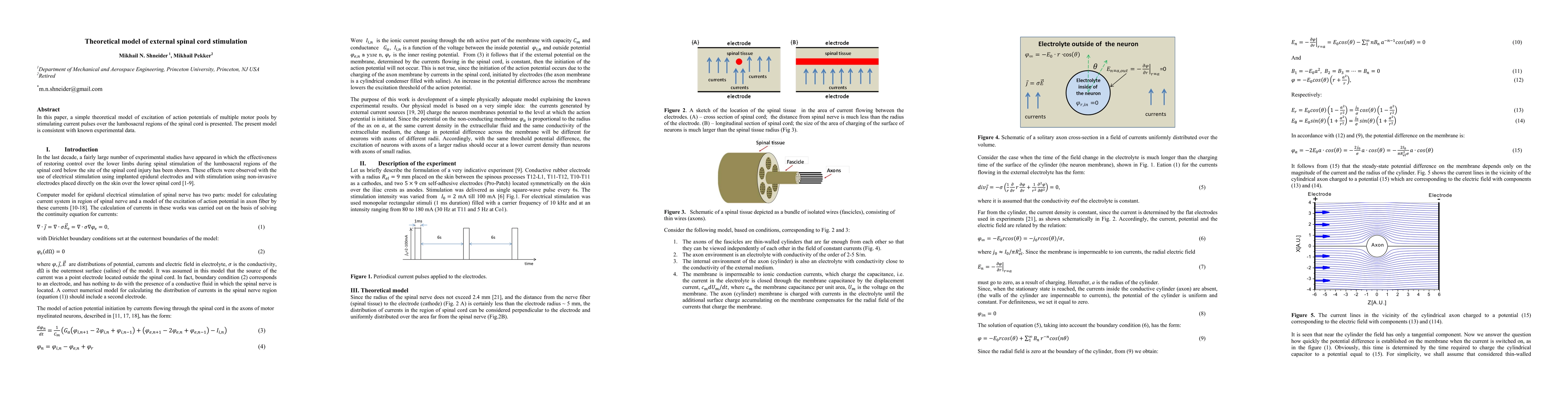 Thumbnail for Theoretical model of external spinal cord stimulation
