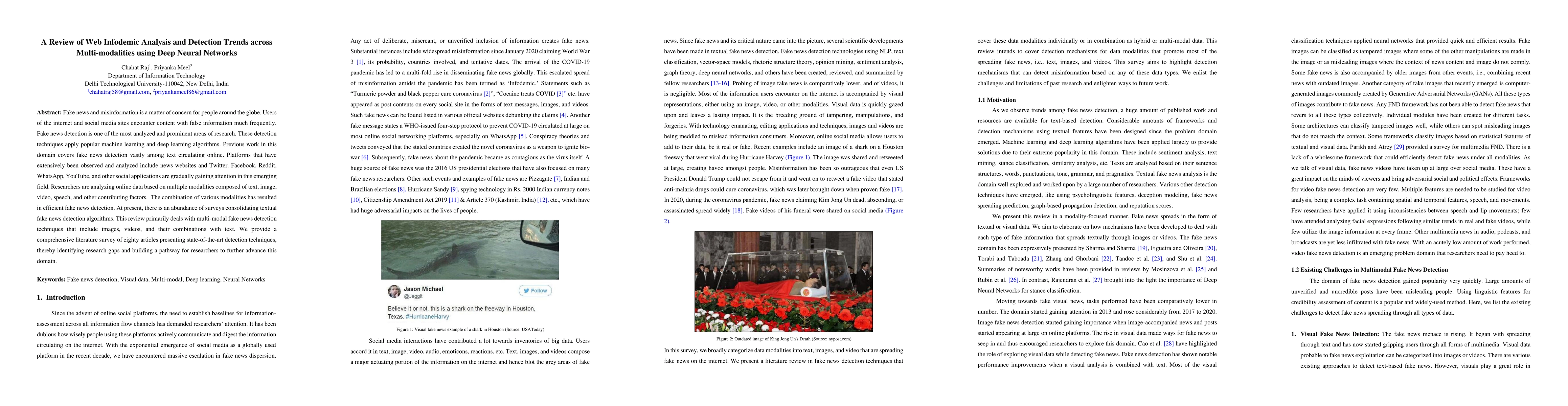 Thumbnail for A Review of Web Infodemic Analysis and Detection Trends across
  Multi-modalities using Deep Neural Networks