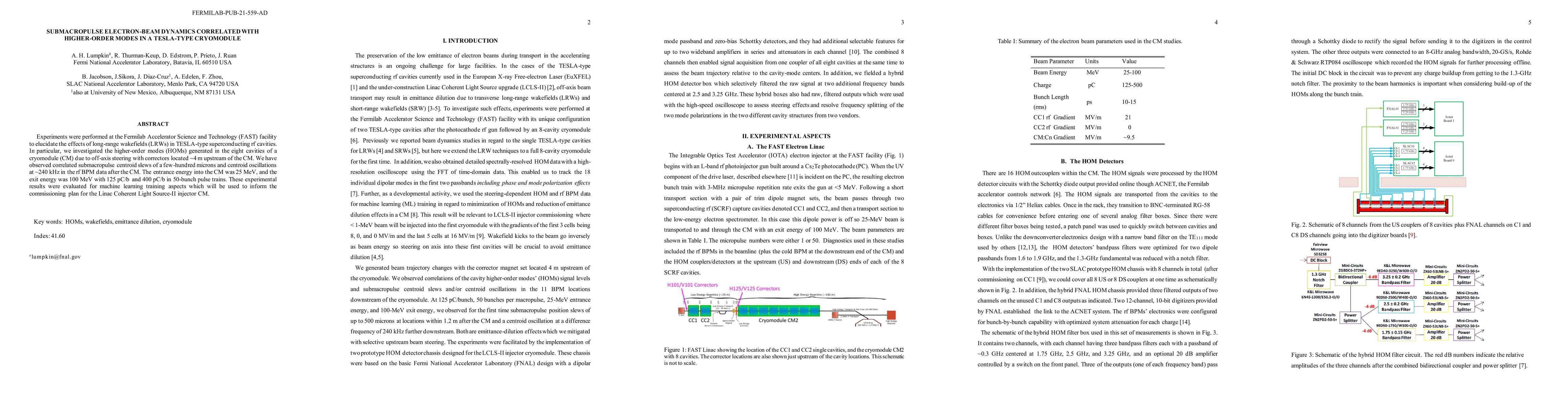 Thumbnail for Submacropulse electron-beam dynamics correlated with higher-order modes
  in a Tesla-type cryomodule