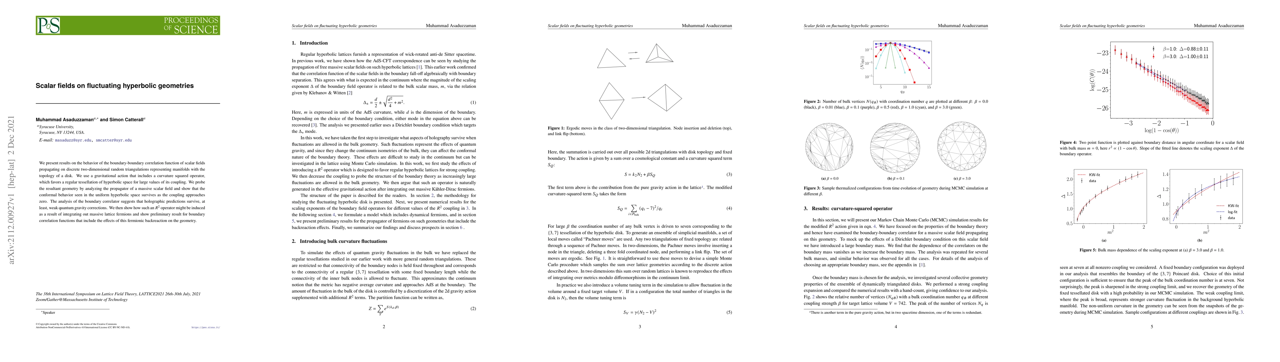 Thumbnail for Scalar fields on fluctuating hyperbolic geometries