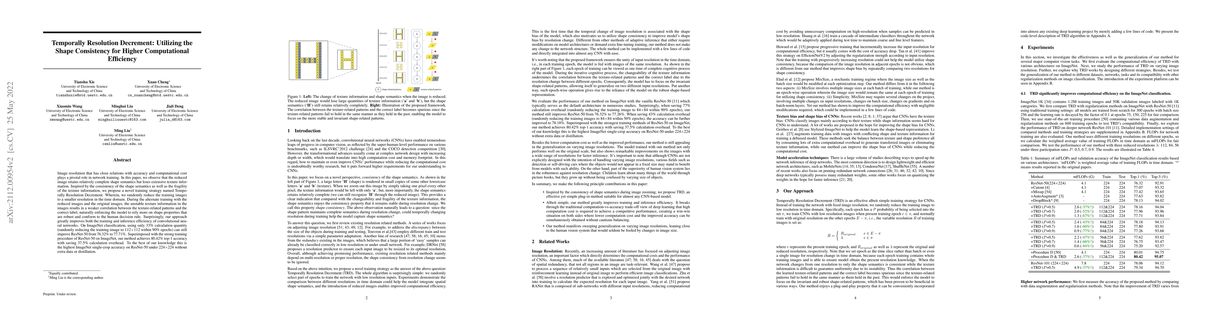 Thumbnail for Temporally Resolution Decrement: Utilizing the Shape Consistency for
  Higher Computational Efficiency