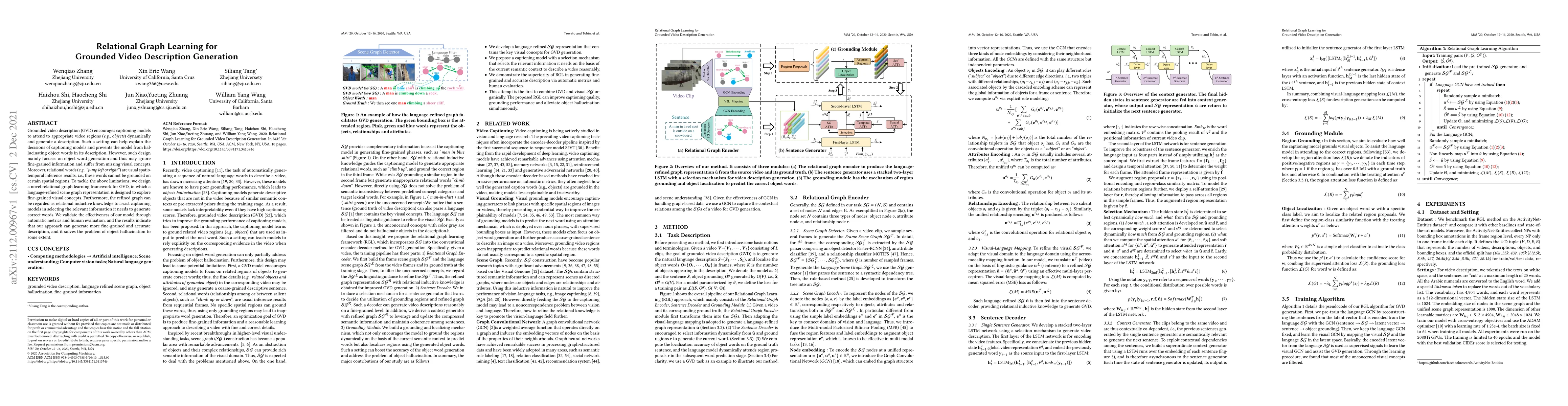 Thumbnail for Relational Graph Learning for Grounded Video Description Generation