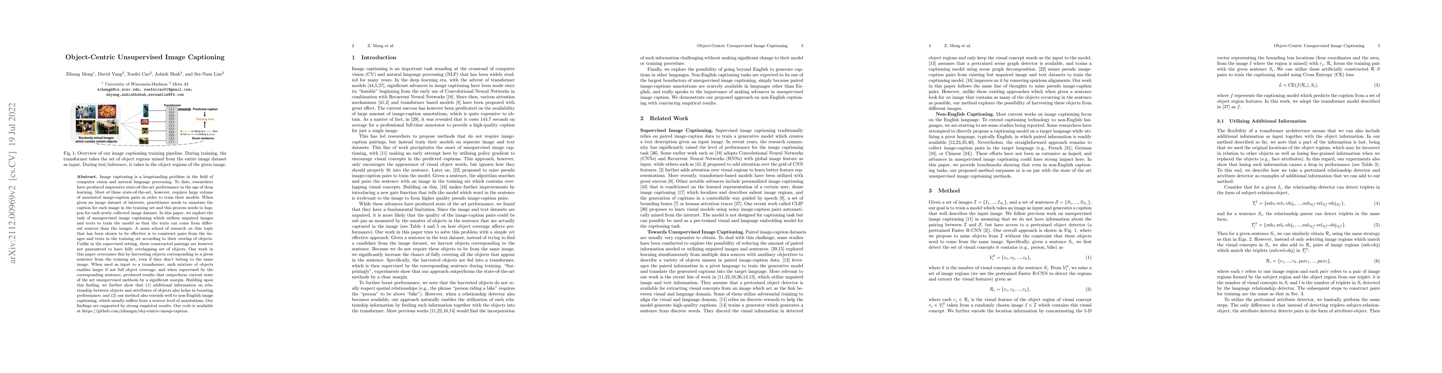 Thumbnail for Object-Centric Unsupervised Image Captioning