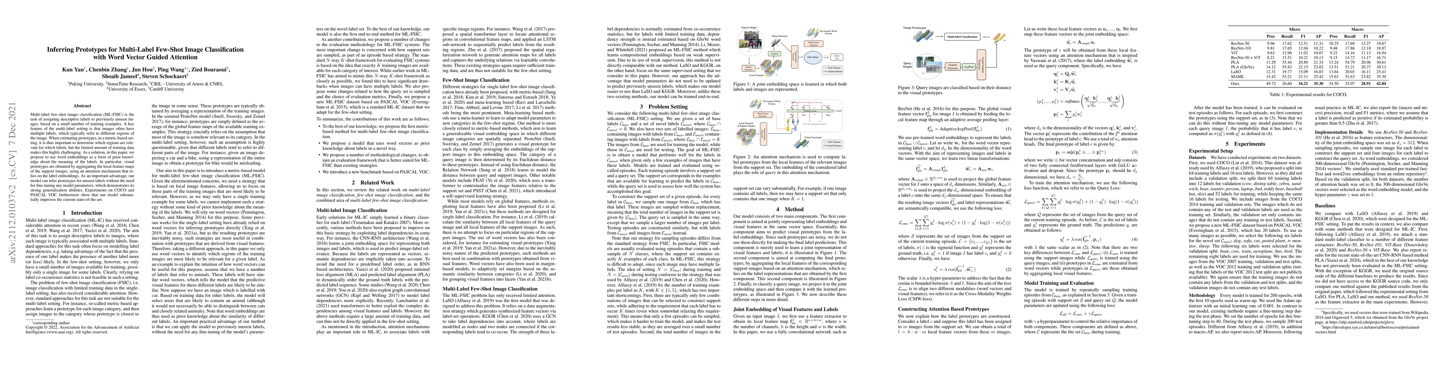 Thumbnail for Inferring Prototypes for Multi-Label Few-Shot Image Classification with
  Word Vector Guided Attention