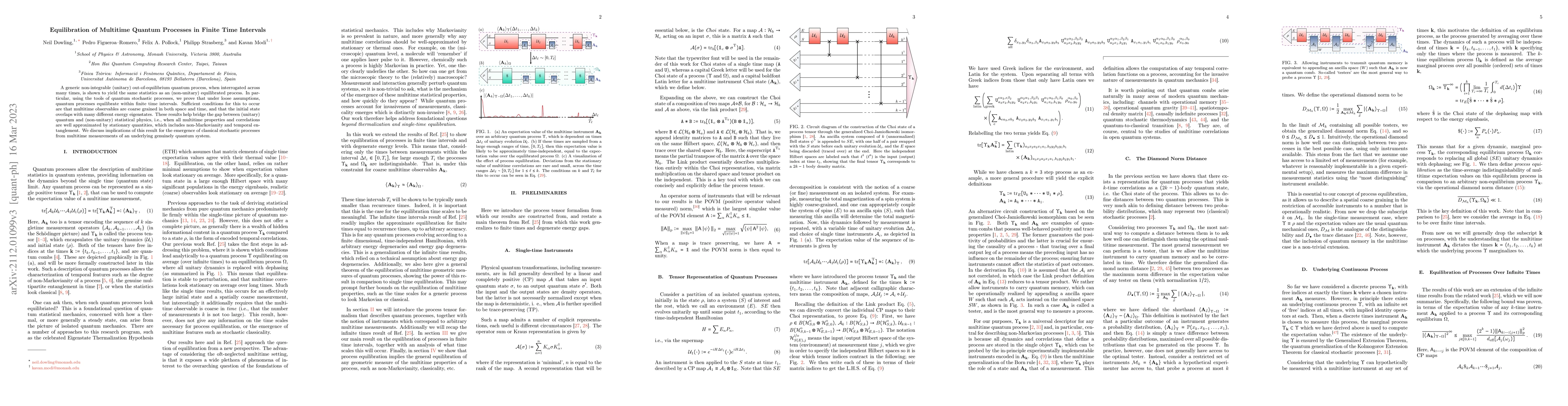 Thumbnail for Equilibration of Multitime Quantum Processes in Finite Time Intervals