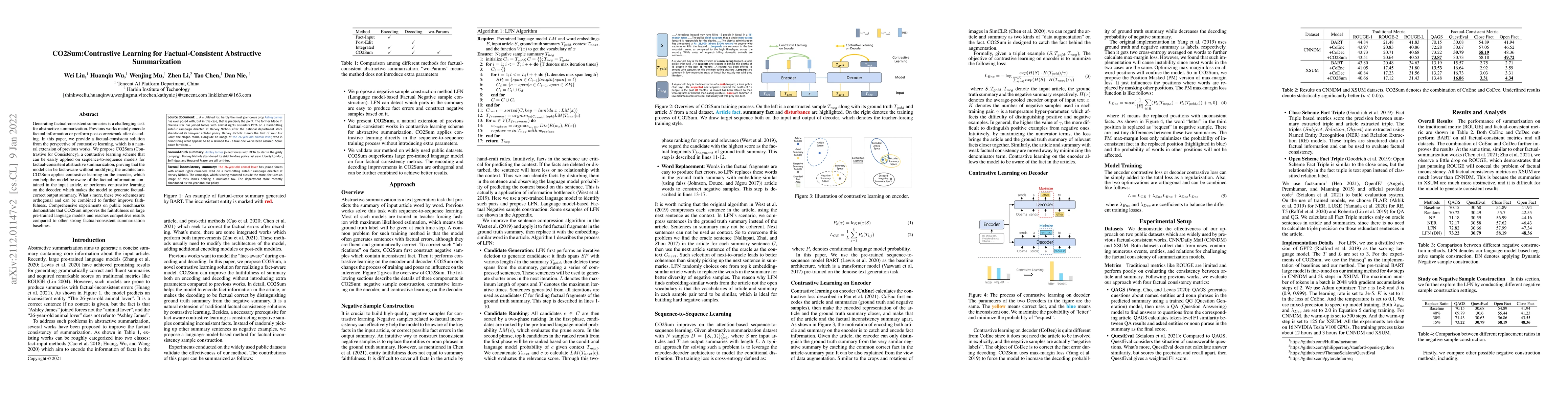 Thumbnail for CO2Sum:Contrastive Learning for Factual-Consistent Abstractive
  Summarization