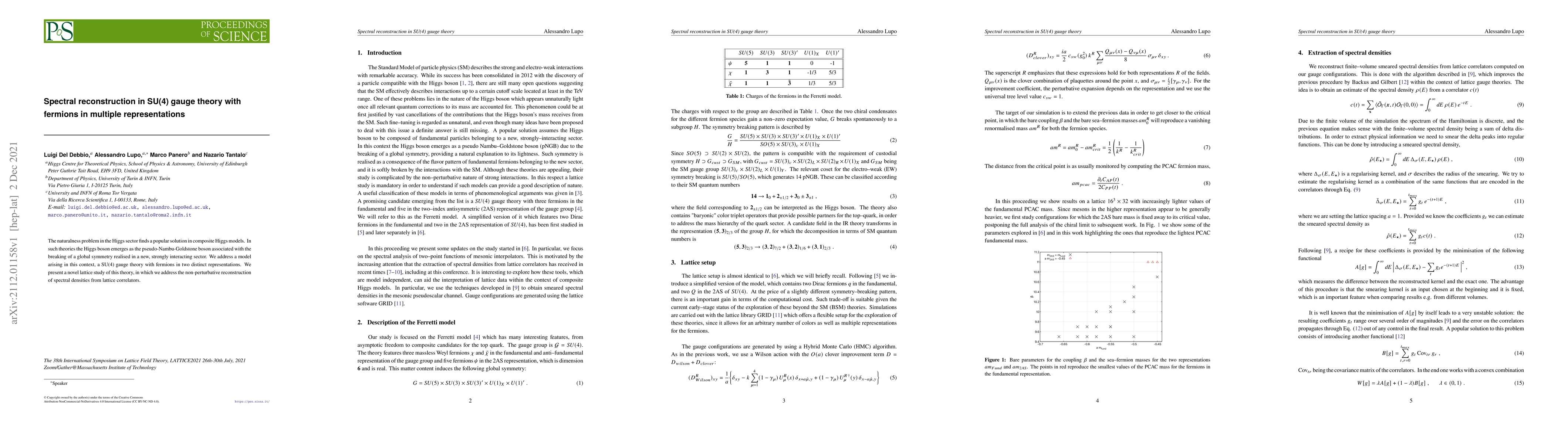 Thumbnail for Spectral reconstruction in SU(4) gauge theory with fermions in multiple
  representations