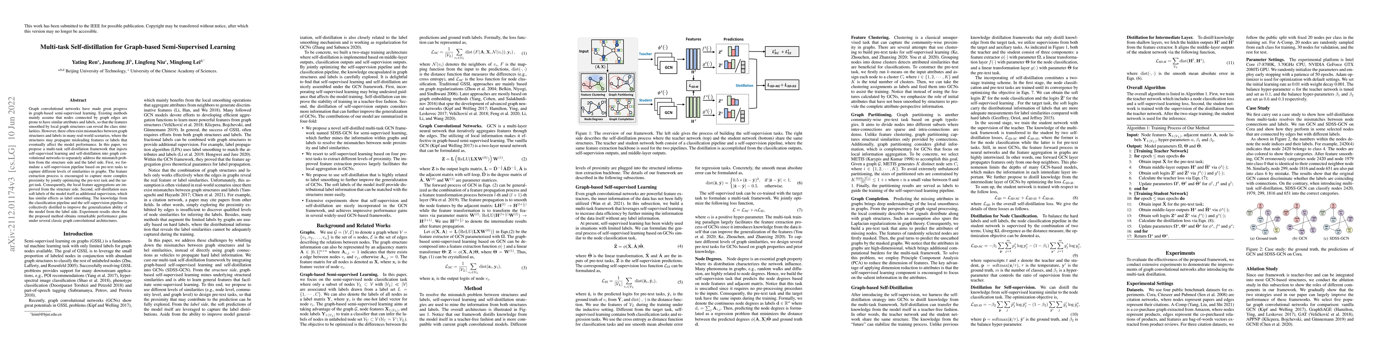 Thumbnail for Multi-task Self-distillation for Graph-based Semi-Supervised Learning