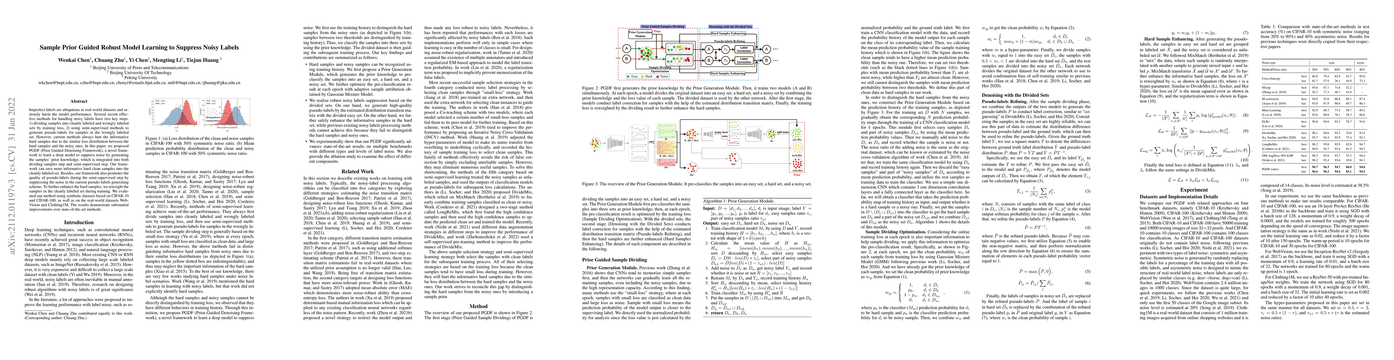 Thumbnail for Sample Prior Guided Robust Model Learning to Suppress Noisy Labels