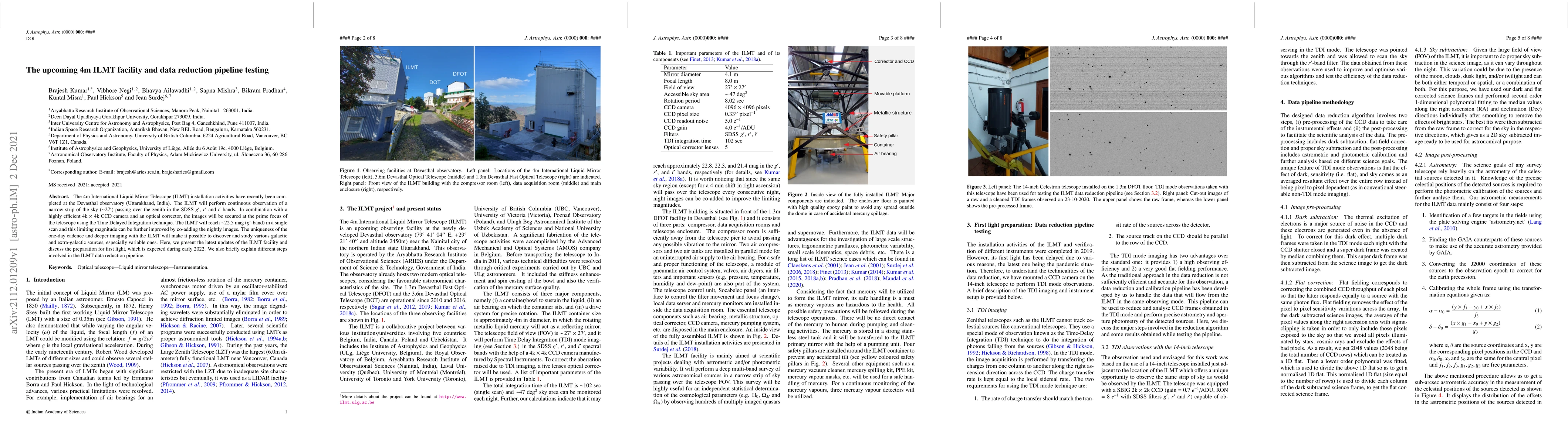 Thumbnail for The upcoming 4m ILMT facility and data reduction pipeline testing