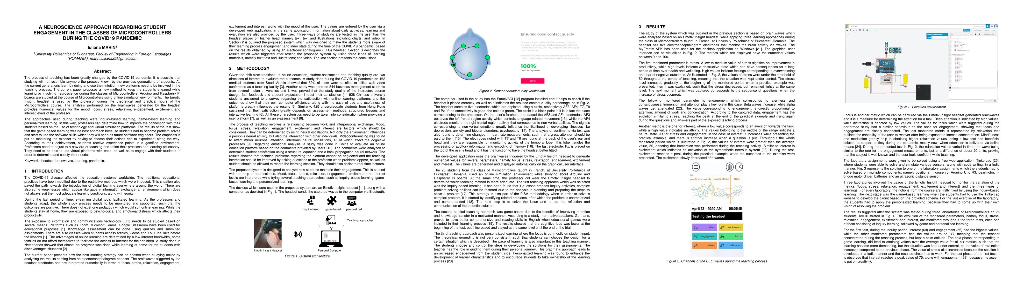 Thumbnail for A Neuroscience Approach regarding Student Engagement in the Classes of
  Microcontrollers during the COVID19 Pandemic