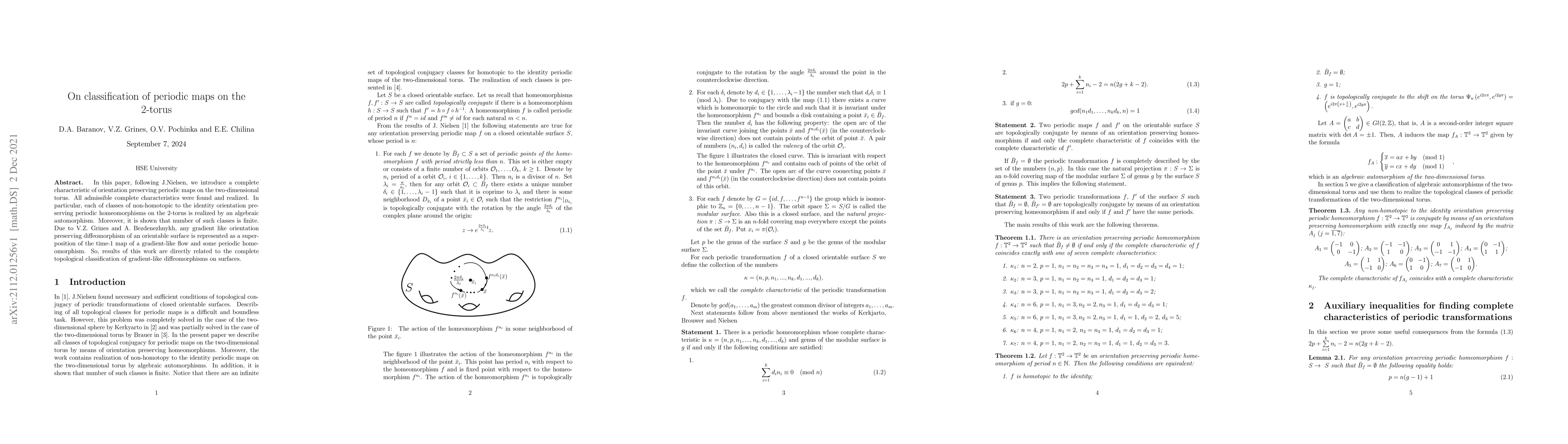 Thumbnail for On classification of periodic maps on the 2-torus