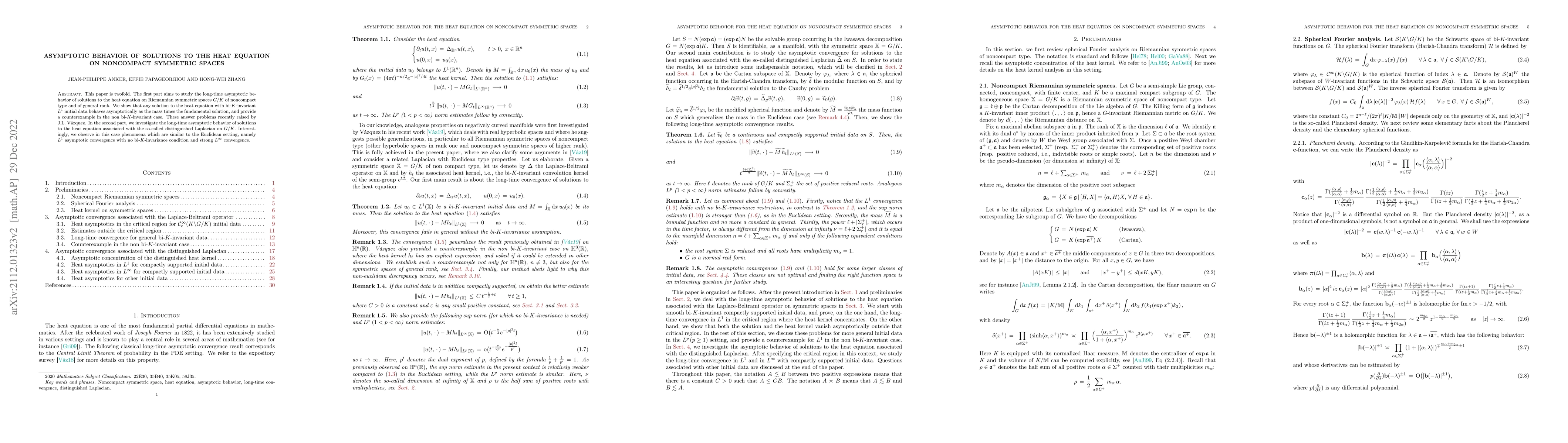 Thumbnail for Asymptotic behavior of solutions to the heat equation on noncompact
  symmetric spaces