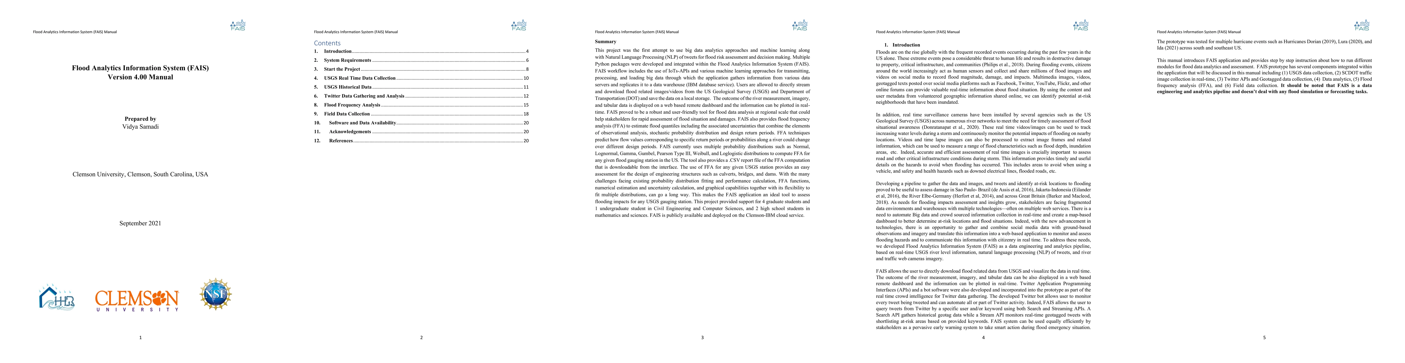 Thumbnail for Flood Analytics Information System (FAIS) Version 4.00 Manual