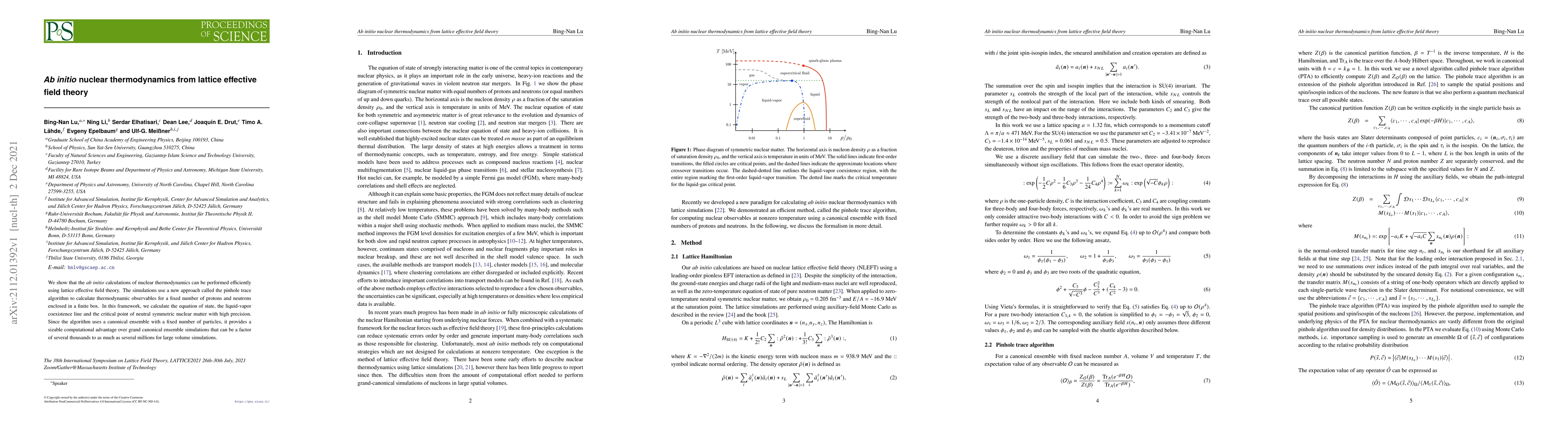 Thumbnail for Ab initio nuclear thermodynamics from lattice effective field theory