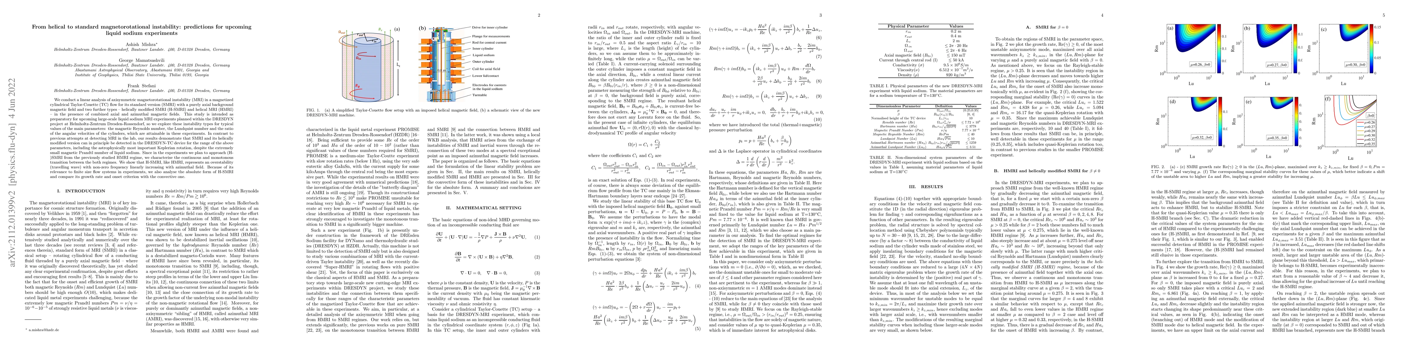 Thumbnail for From helical to standard magnetorotational instability: predictions for
  upcoming liquid sodium experiments