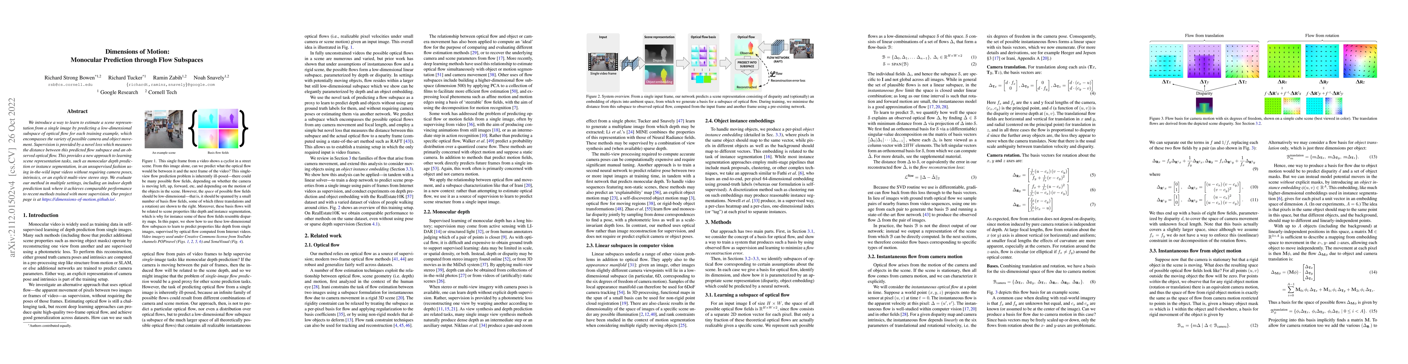 Thumbnail for Dimensions of Motion: Monocular Prediction through Flow Subspaces