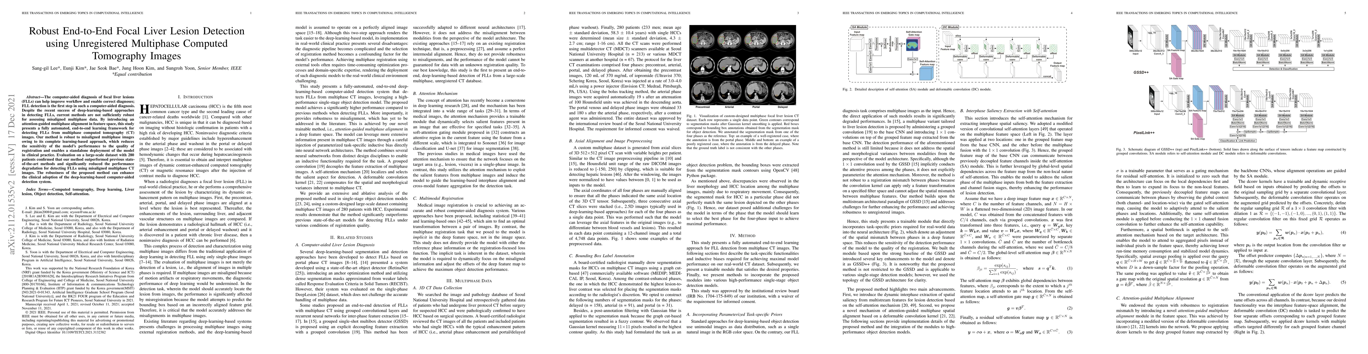 Thumbnail for Robust End-to-End Focal Liver Lesion Detection using Unregistered
  Multiphase Computed Tomography Images