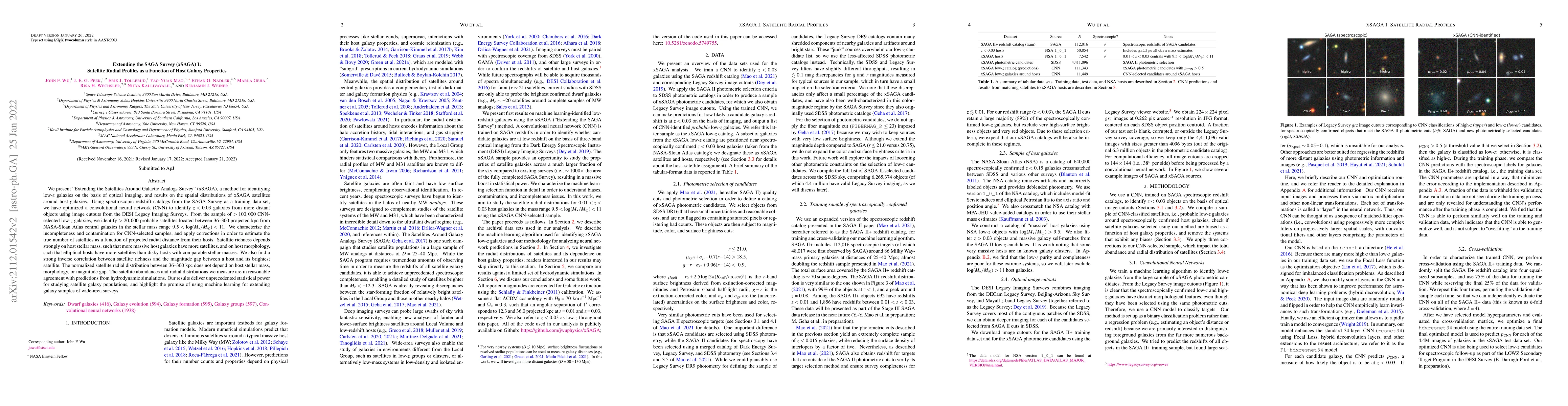 Thumbnail for Extending the SAGA Survey (xSAGA) I: Satellite Radial Profiles as a
  Function of Host Galaxy Properties