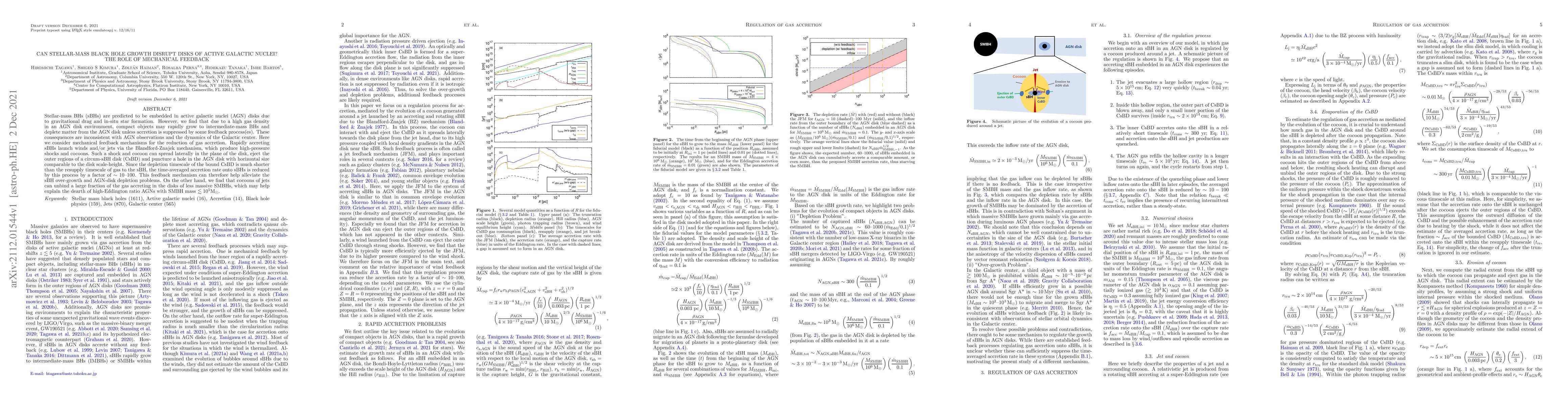 Thumbnail for Can stellar-mass black hole growth disrupt disks of active galactic
  nuclei? The role of mechanical feedback