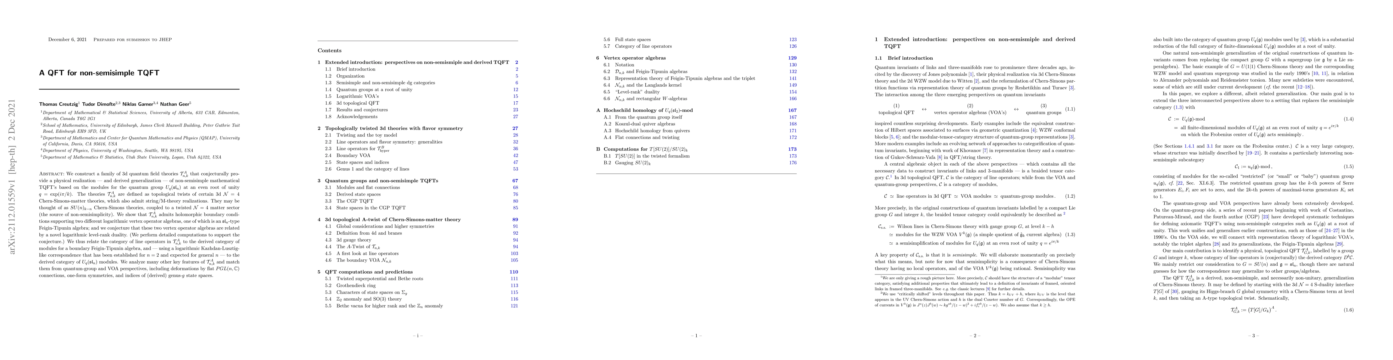 Thumbnail for A QFT for non-semisimple TQFT