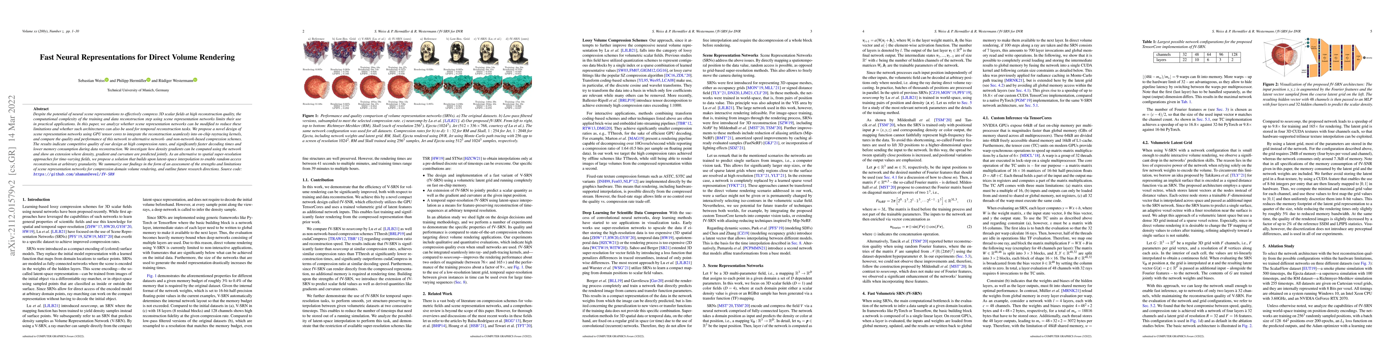Thumbnail for Fast Neural Representations for Direct Volume Rendering