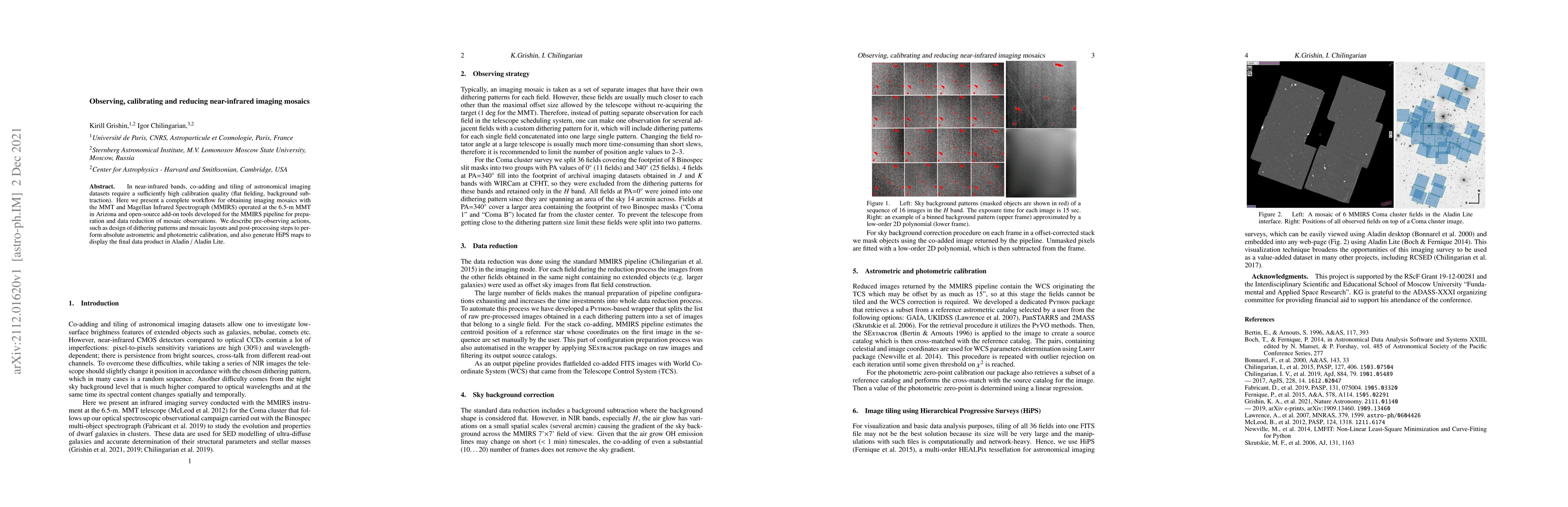 Thumbnail for Observing, calibrating and reducing near-infrared imaging mosaics