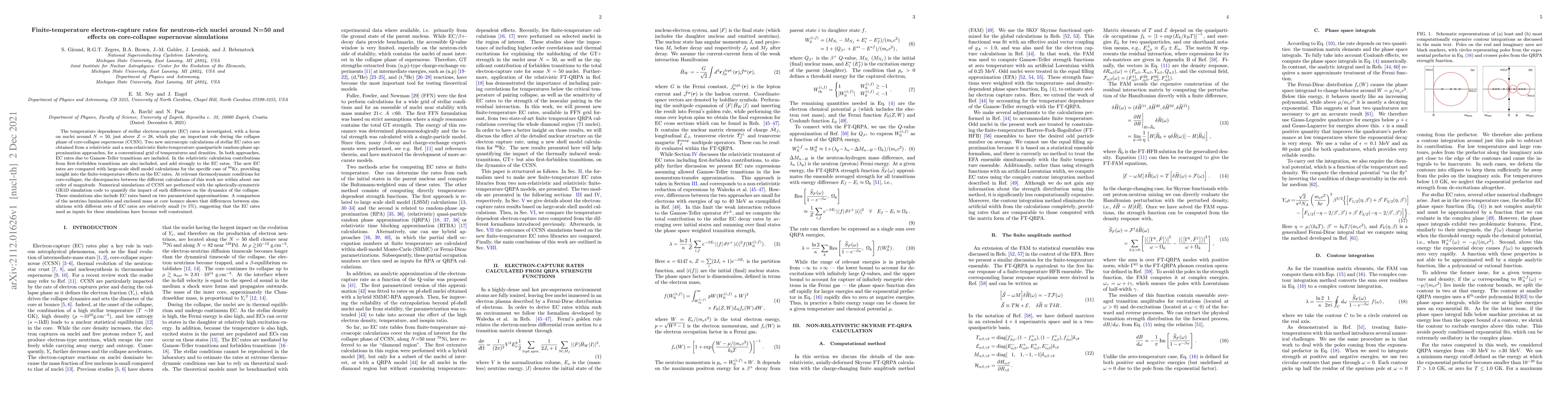 Thumbnail for Finite-temperature electron-capture rates for neutron-rich nuclei around
  N=50 and effects on core-collapse supernovae simulations