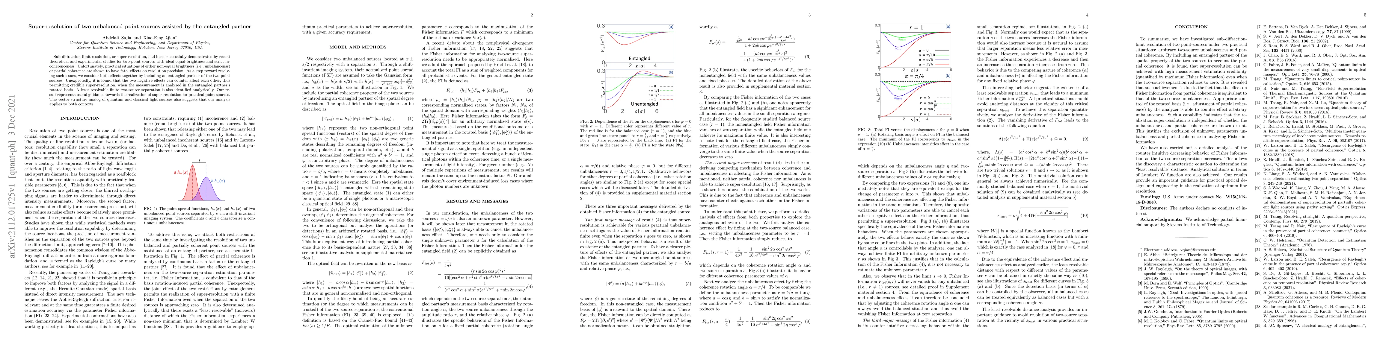 Thumbnail for Super-resolution of two unbalanced point sources assisted by the
  entangled partner