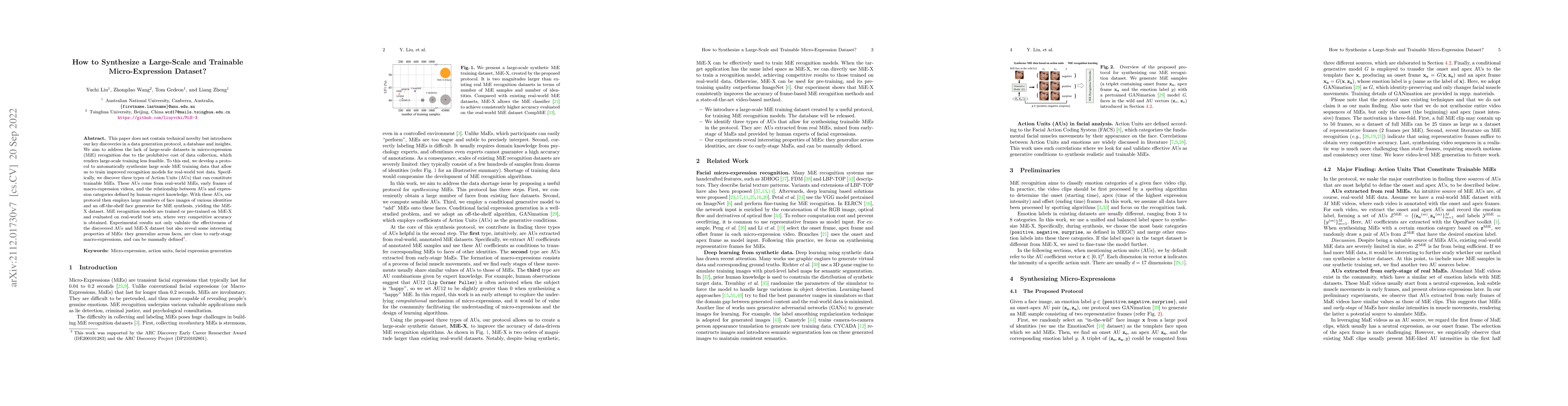 Thumbnail for How to Synthesize a Large-Scale and Trainable Micro-Expression Dataset?